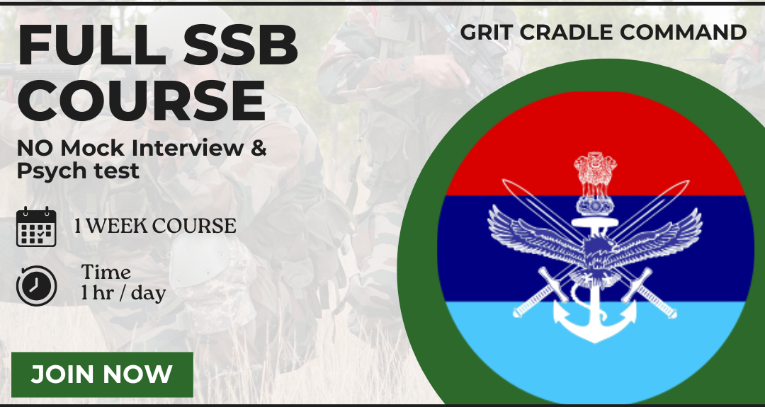 Complete SSB Preparation Grit Cradle Command