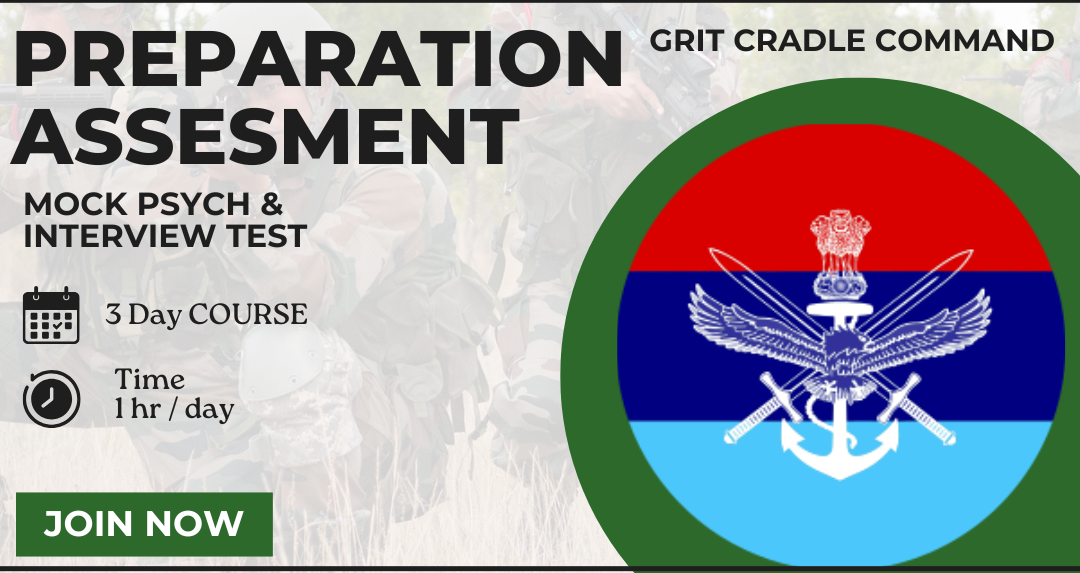 Preparation assessment Grit Cradle Command